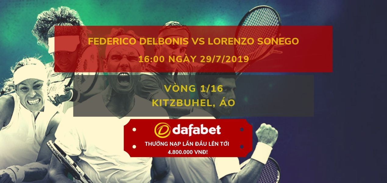 Federico Delbonis vs Lorenzo Sonego (Cá cược tennis giải Kitzbuhel 2019) dafabet links