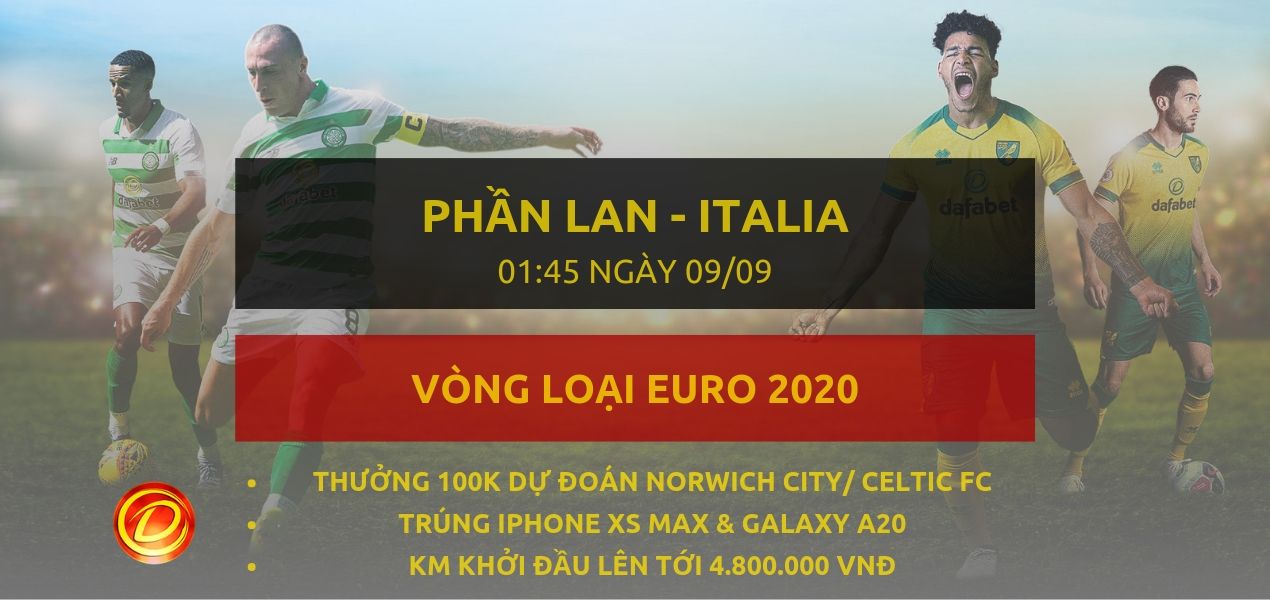 ca cuoc [Vòng loại EURO 2020] Phần Lan vs Italia dafabet