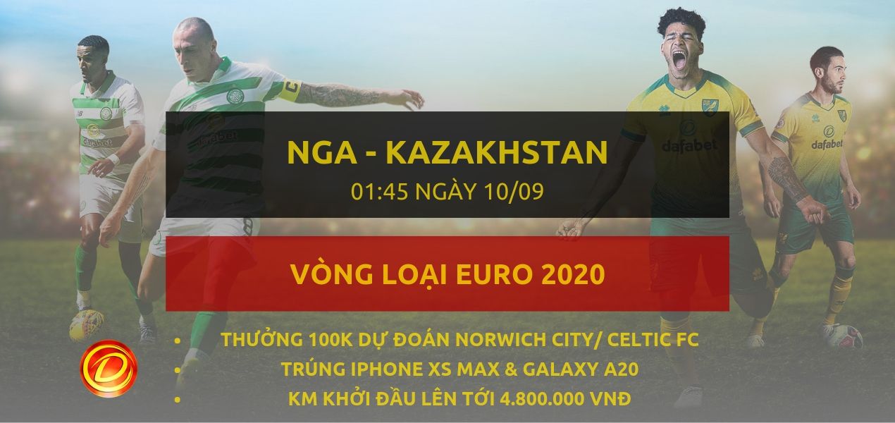 ca cuoc bong da dafabet [Vòng loại EURO 2020] Nga vs Kazakhstan