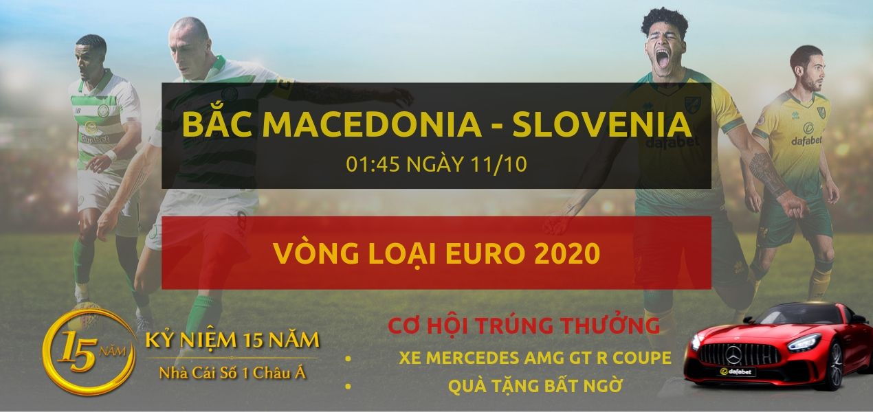 Bắc Macedonia - Slovenia-Vong loai Euro 2020-11-10